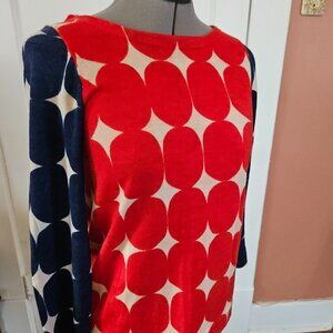 JCrew Polka Dot Abstract Cashmere Sweater S